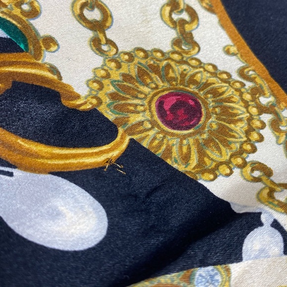 CHANEL Vintage Jewel Print Silk Scarf - Picture 9 of 14